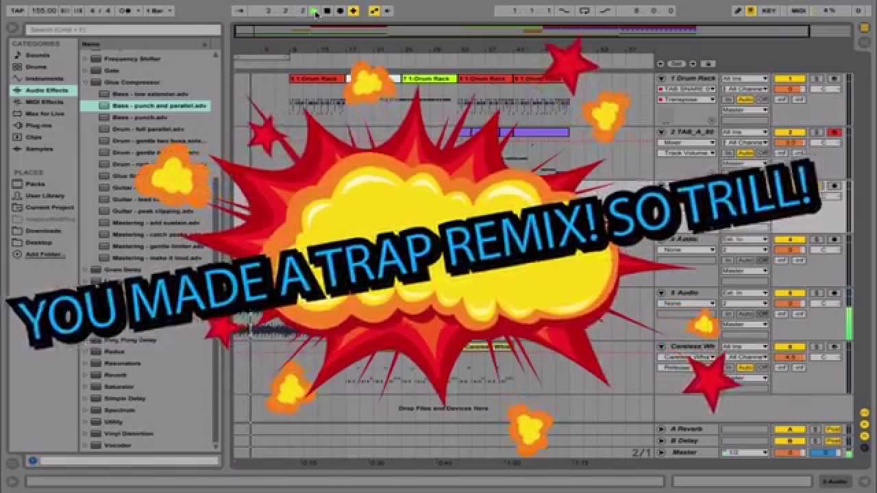 MAKE A TRAP REMIX IN 5 MINUTES! (with free samples download)