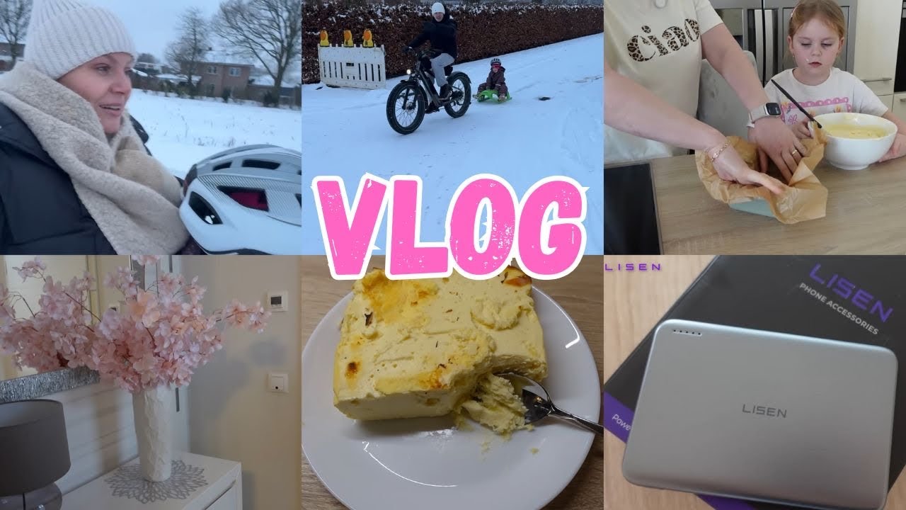 VLOG🇩🇪: А У НАС ВСЁ ЕЩЁ СНЕГ / ПОВЕРБАНК ОТ LISEN📱 МАЙК НАС КАТАЕТ 🛷творожная запеканка 