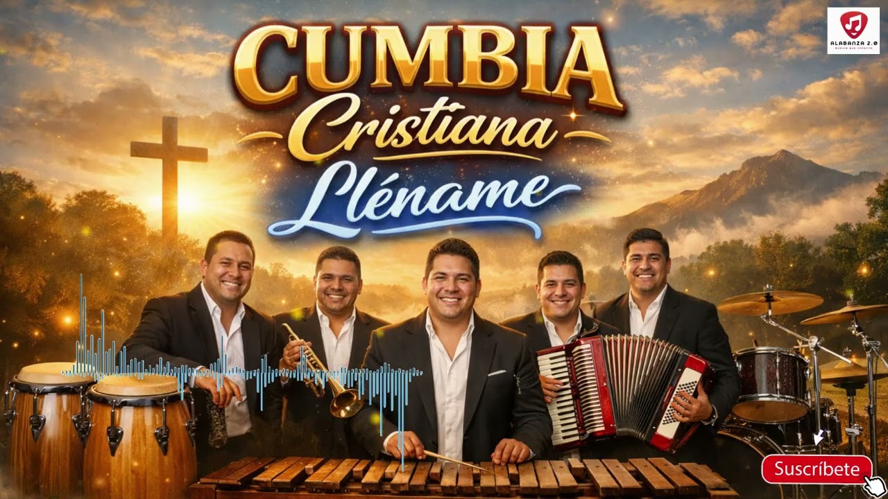 LLÉNAME – Cumbia Cristiana con Marimba | Música Cristiana Alegre de Alabanza 2026