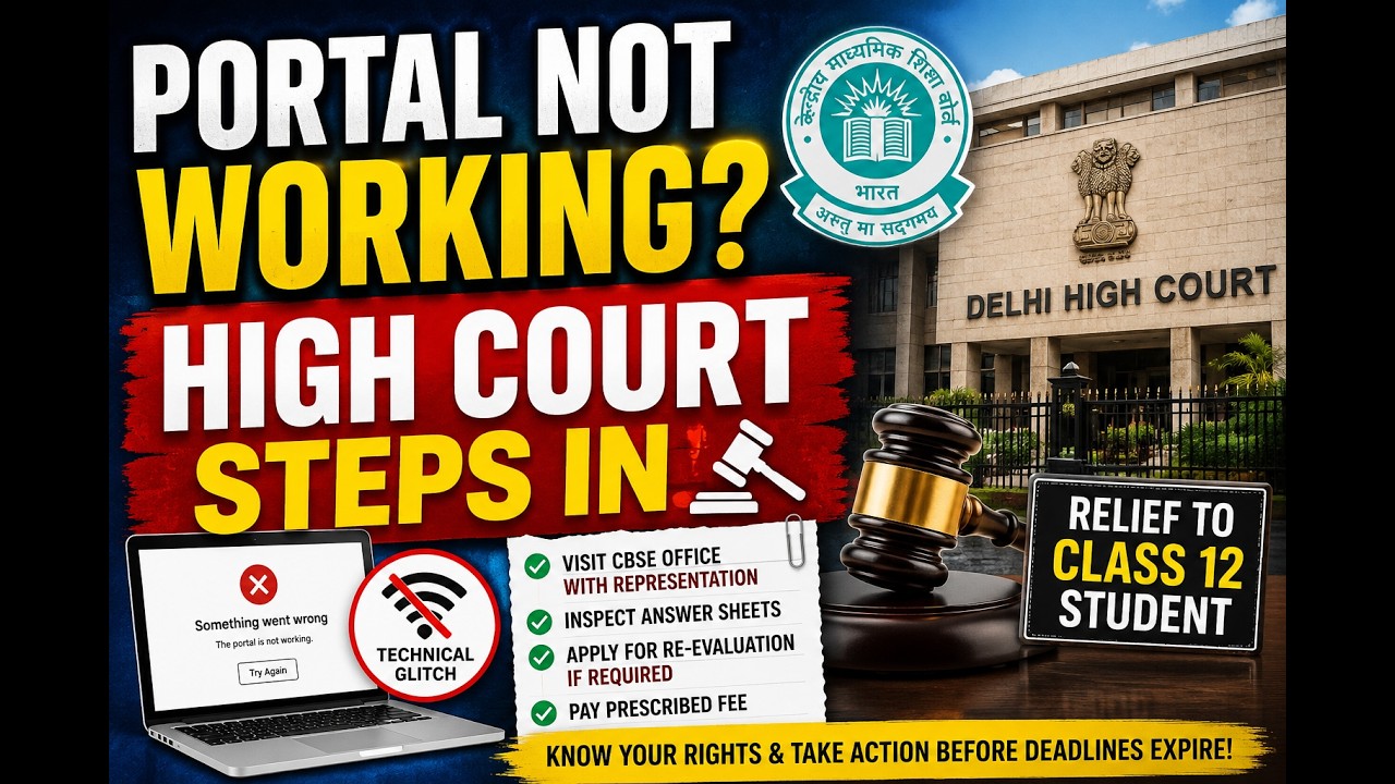 CBSE Portal Technical Glitch? Delhi High Court Grants Relief to Class 12 Student | Know Your Rights