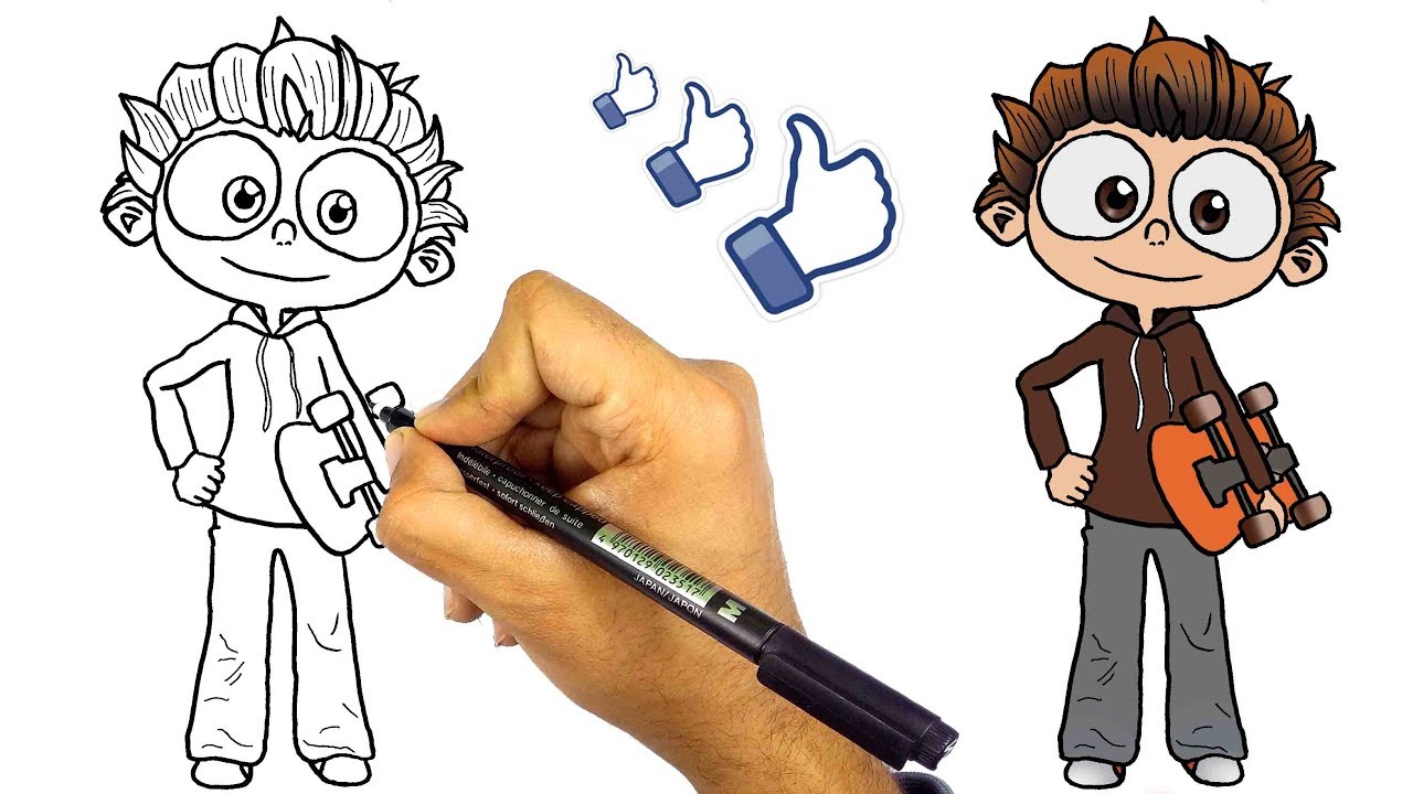 رسم يحيا انجلو | بأسهل طريقة |  من كرتون يحيا انجلو | كيف ترسم يحيا انجلو