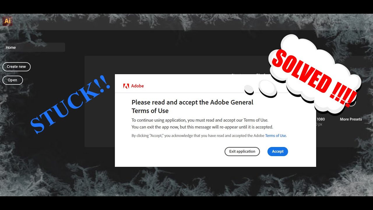 Adobe illustrator Froze at 