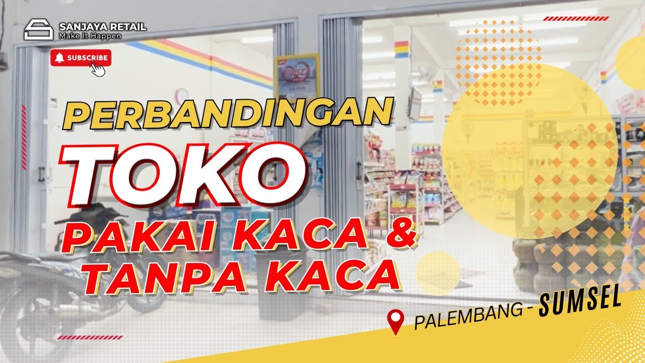 PERBANDINGAN TOKO PAKAI KACA DAN TANPA KACA!!! || TOKO HS MART || TOKO UKURAN 8 X 16 || PALEMBANG