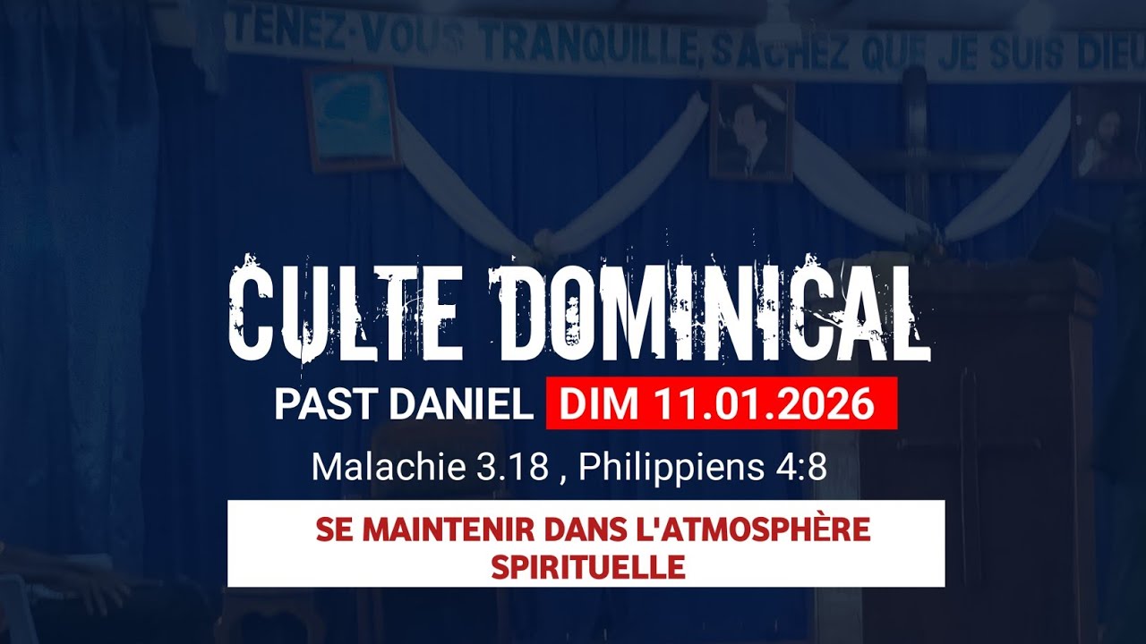 EN DIRECT: SALEM TABERNACLE ROI DE PAIX | CULTE DOMINICAL LE 11.01.2026