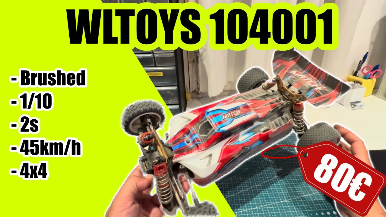 🚗 Review completa del WLtoys 104001 + mantenimiento, prueba de conducción y próximos upgrades 🔧🔥