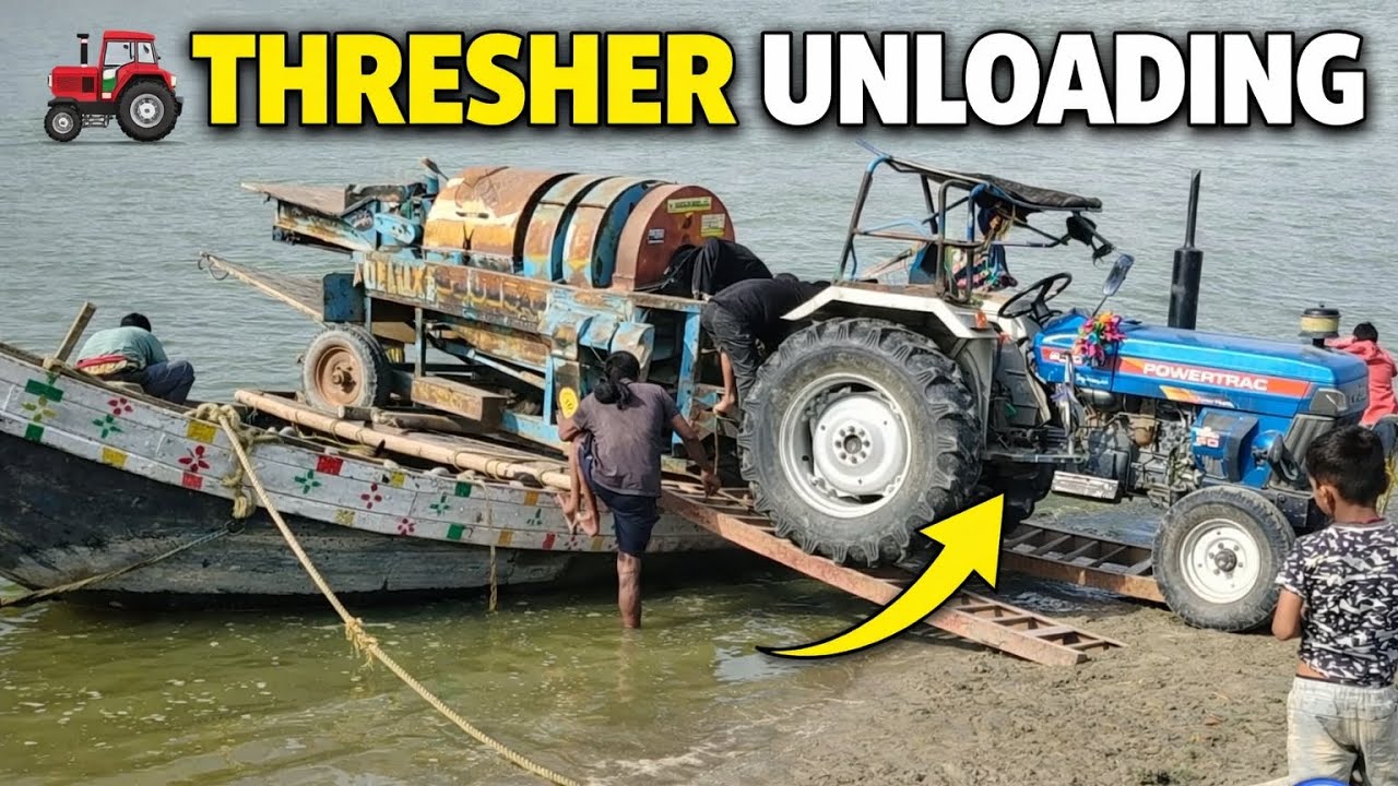 Boat Se Thresher Utarte Hue  | Ganga River Village Work @orozon #youtube #GangaRiver 