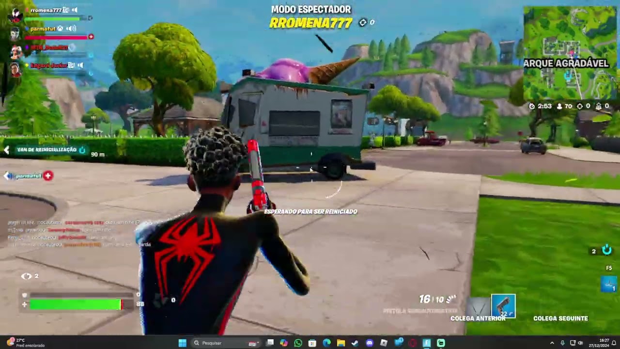 jogando 99 bots fortenite