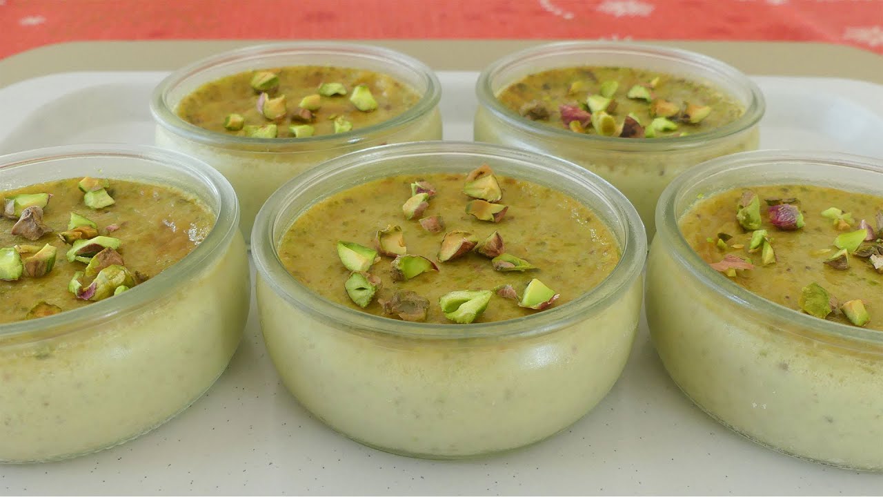 Recette de Petits Pots de Crème à la Pistache