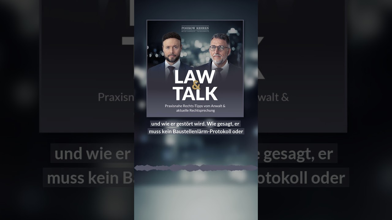 𝗠𝗶𝗲𝘁𝗺𝗶𝗻𝗱𝗲𝗿𝘂𝗻𝗴 𝗮𝘂𝗳𝗴𝗿𝘂𝗻𝗱 𝘃𝗼𝗻 𝗕𝗮𝘂𝘀𝘁𝗲𝗹𝗹𝗲𝗻𝗹&auml;𝗿𝗺 - 𝗪𝗮𝘀 𝗶𝘀𝘁 𝘇𝘂 𝗯𝗲𝗮𝗰𝗵𝘁𝗲𝗻?  #mietrecht #anwalt