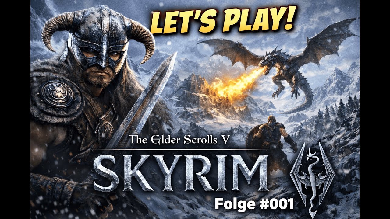 Wir sind in Himmelsrand   Lets play The Elder Scrolls V Skyrim    #001