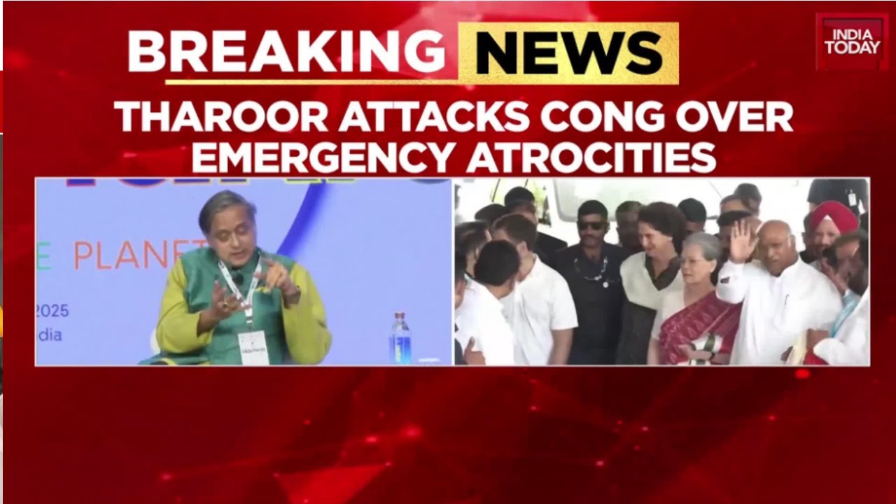 Shashi Tharoor Attacks Congress Over Emergency Atrocities, Says Today's India Not Like Indira's