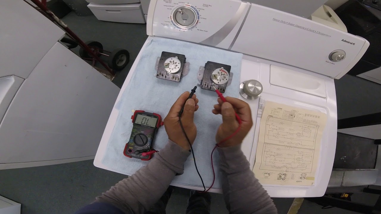 Secadora Electrica Admiral/Whirlpool falla en el temporizador