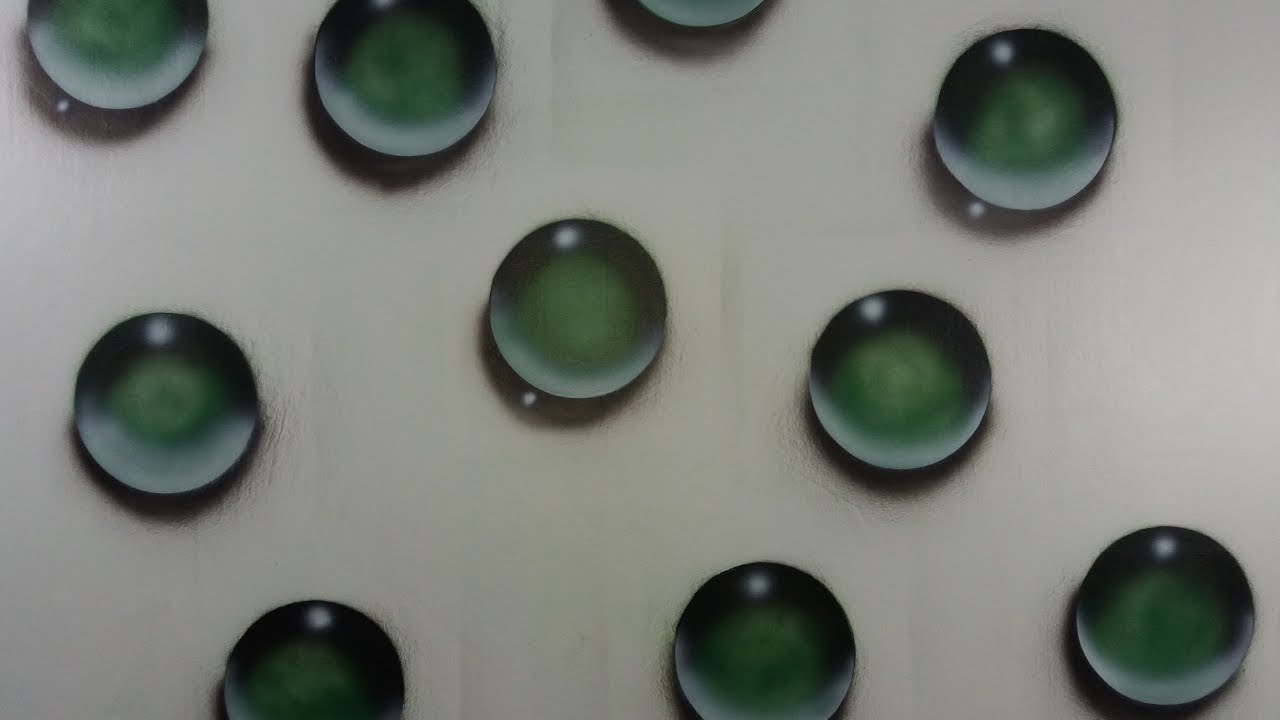 Pintura Decorativa Efeito 3D, Bolhas Verde Fácil de Fazer