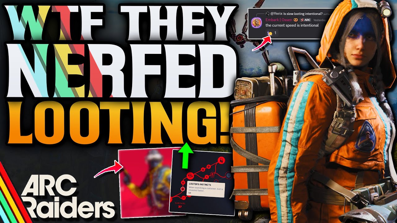 ARC Raiders Skin Crossover! Looting Nerf & Project Plan!