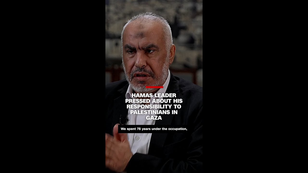 Hamas official pressed by CNN about his responsibility to Palestinians in Gaza