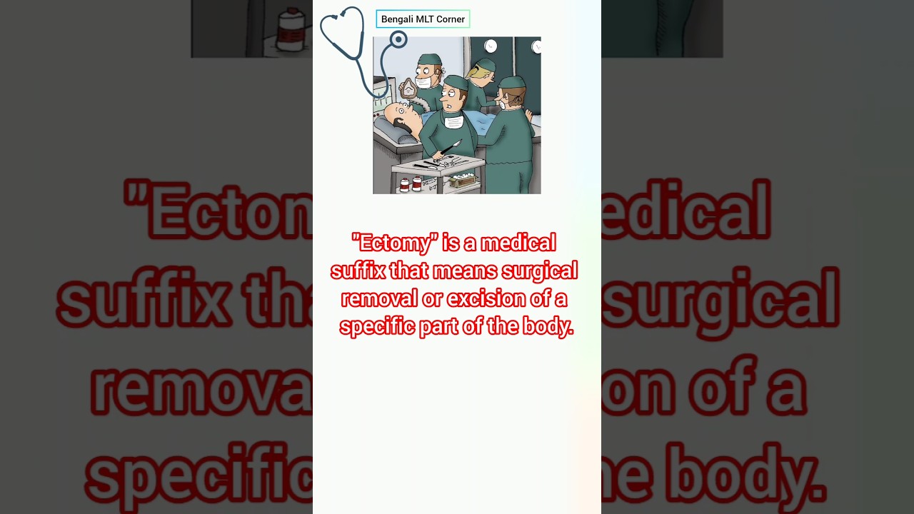 What Is Ectomy? | Common '-Ectomy' Surgeries Explained | Bengali MLT Corner