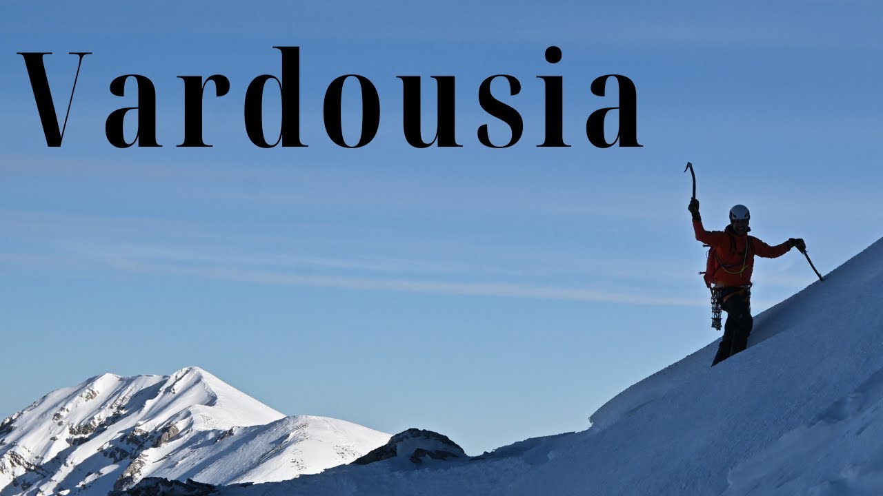 Mixed climbing in Vardousia, 