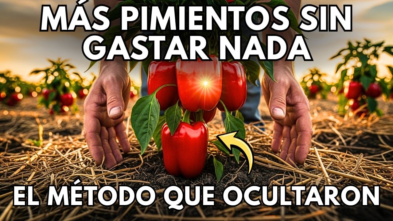 El Método Natural del Pimiento que Produce Más sin Fertilizantes
