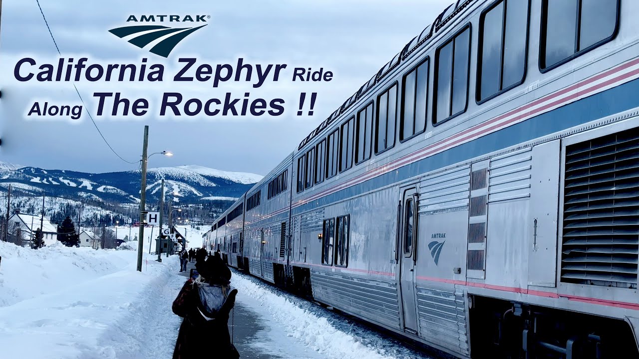 Amtrak California Zephyr Ride Along The Rocky Mountains | 4K Video | Scenic Views
