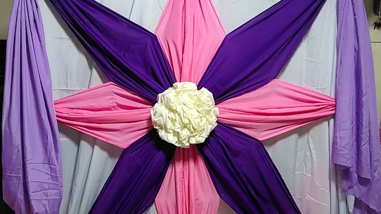 STAR BACKDROP DESIGN IDEAS FOR YOUR OCCASION TABLE SKIRTING TUTORIAL