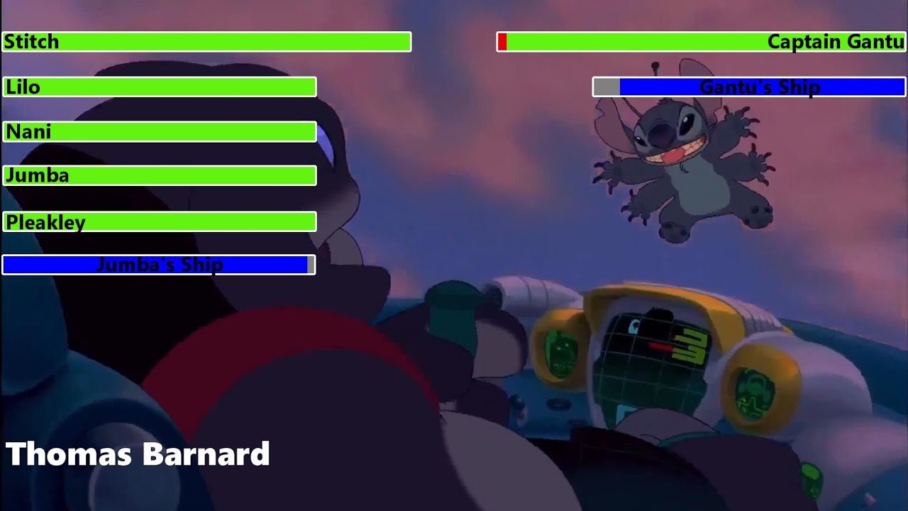 Lilo & Stitch (2002) Final Battle with healthbars 1/2
