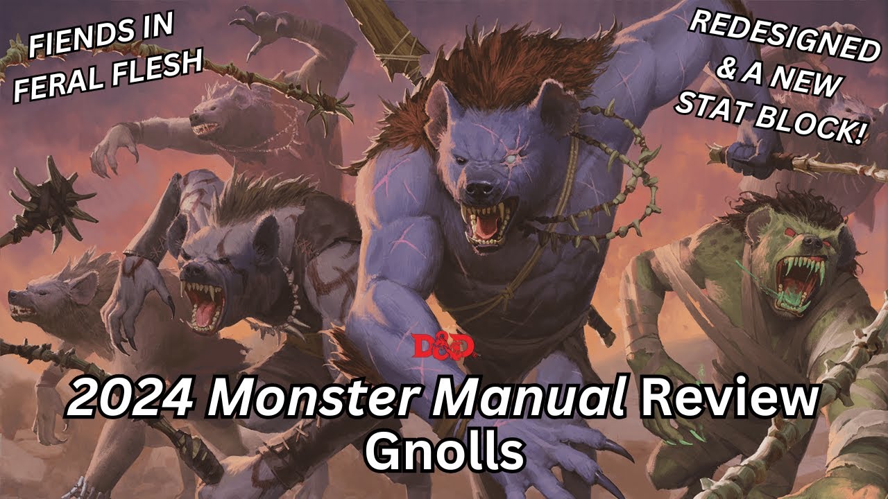 Gnolls are Fiends in Feral Flesh in the D&D 2024 Monster Manual | D&D 5e