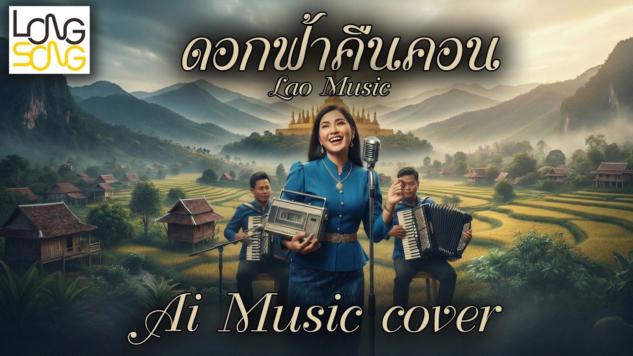 ดอกฟ้าคืนคอน (ດອກຟ້າຄືນຄອນ)  Ai Music Cover ต้นแบับ ลอนนี่ นิรันดร