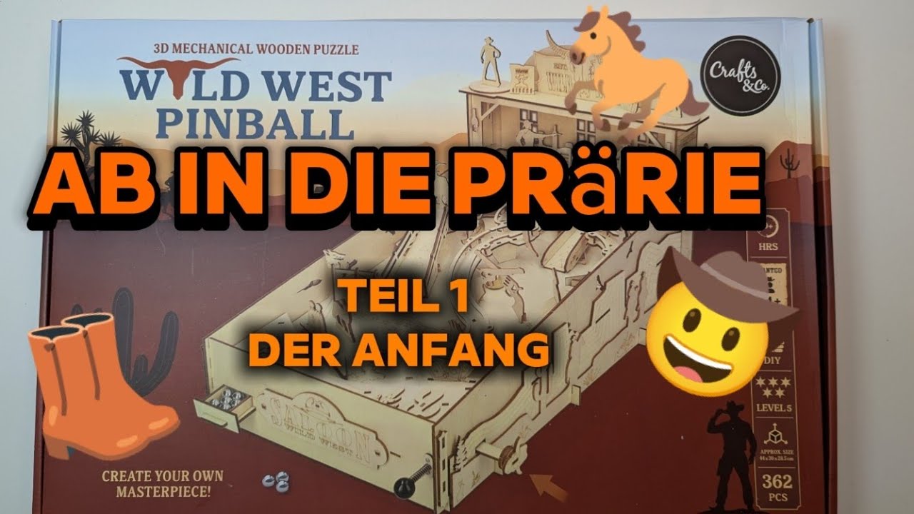 Wir beginnen mit dem Wild West Pinball Set 🤗 Holz, Cowboys und super viel Spaß 🥰