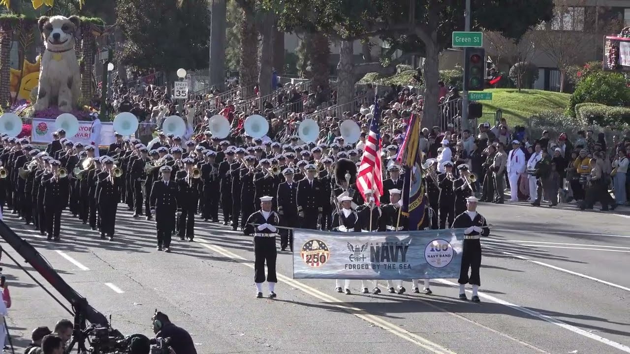 The United States Navy Band from Washington D.C.  - 2025 Pasadena Rose Parade