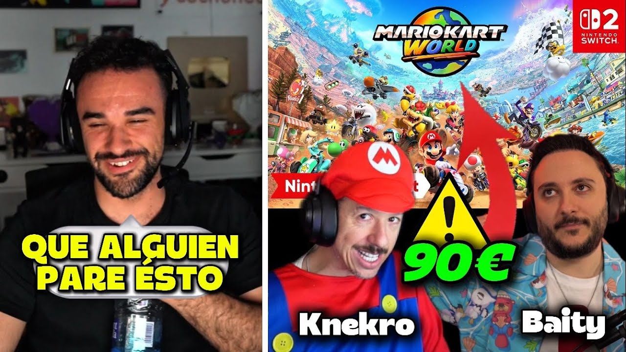 IlloJuan REACCIONA a la OPINIÓN de Knekro & Baity del PRECIO del NUEVO MARIO KART WORLD