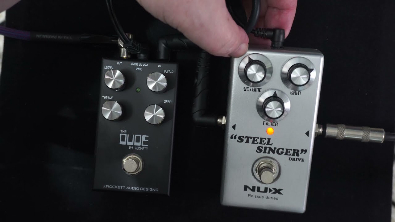 J Rockett Dude V2 Versus Nux Steel Stringer & Fender Tone Master Twin Reverb