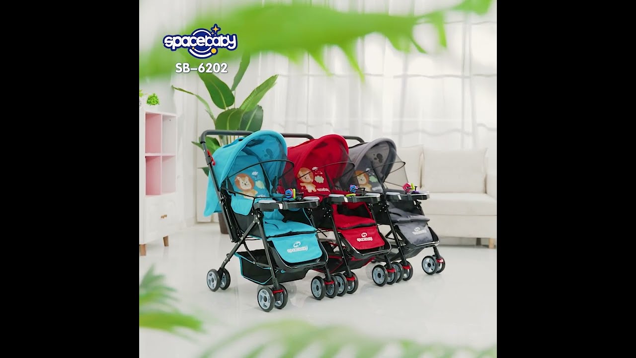 BABY STROLLER REVERSIBLE STIR SPACEBABY SB 6202