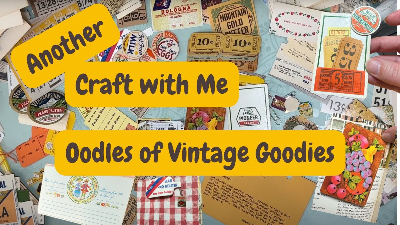 Upcycled Vintage Ephemera  || Junk Journaling