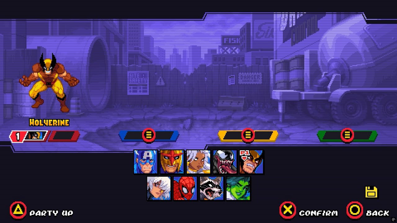 Marvel Cosmic Invasion Demo: 4P Difficulty - Wolverine Solo / No Tag & Assist / No Health Pickups