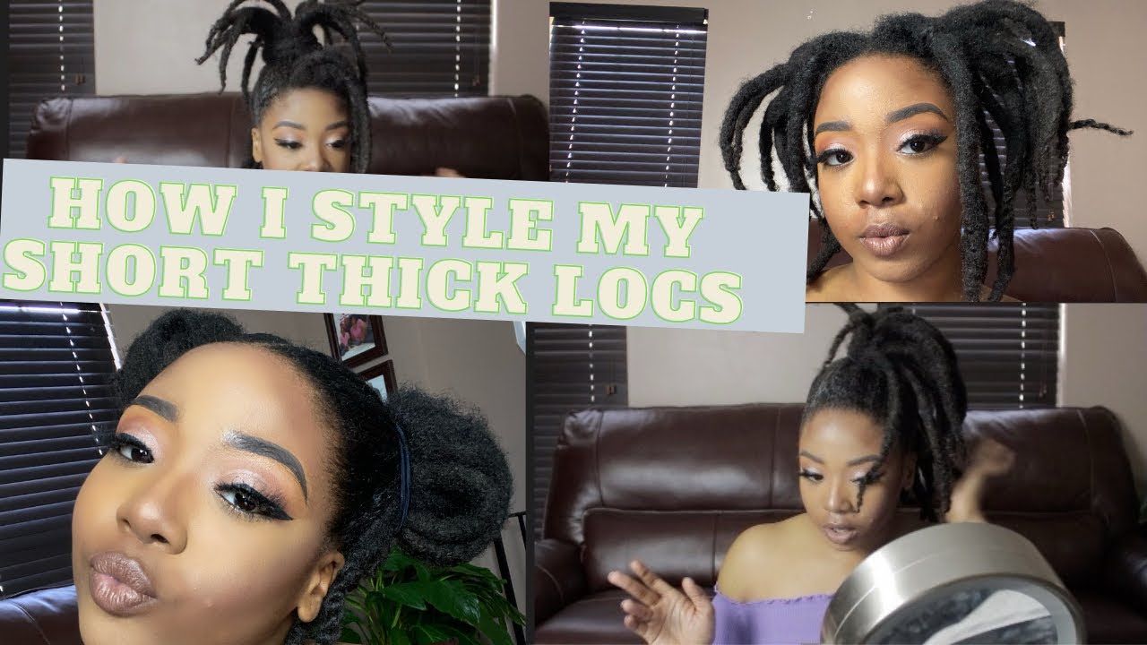 How I Style My Short Thick Locs | Candace Gabrielle