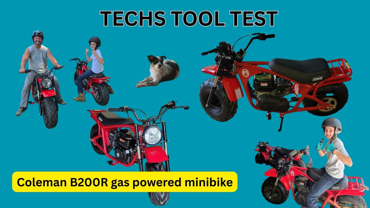 Тест инструментов TECHS: мини-байк Coleman
