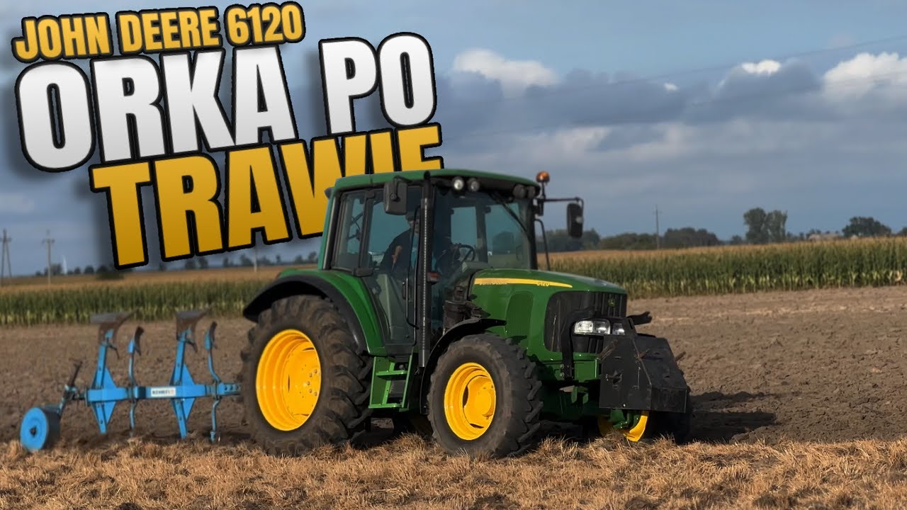 🇵🇱🔥Orka Po Trawie🔥John Deere 6120🔥Lemken🔥