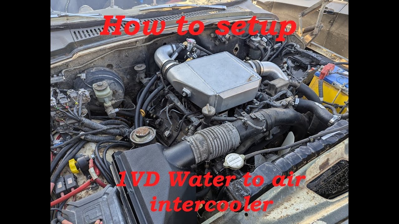 water to air intercooler setting up the water pump and radiator