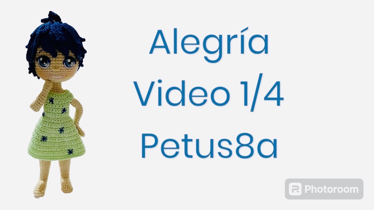 Cómo tejer brazos, piernas de Alegría video 1/4 Amigurumis by Petus 😀