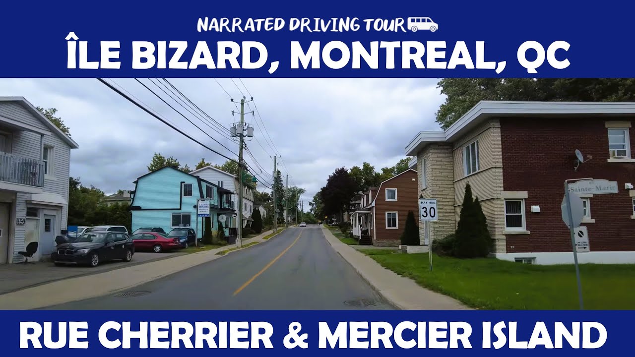 🚗🌟 Discover Rue Cherrier & Mercier Island in 4K | Scenic Drive at Île Bizard, Montreal, Québec 🇨🇦