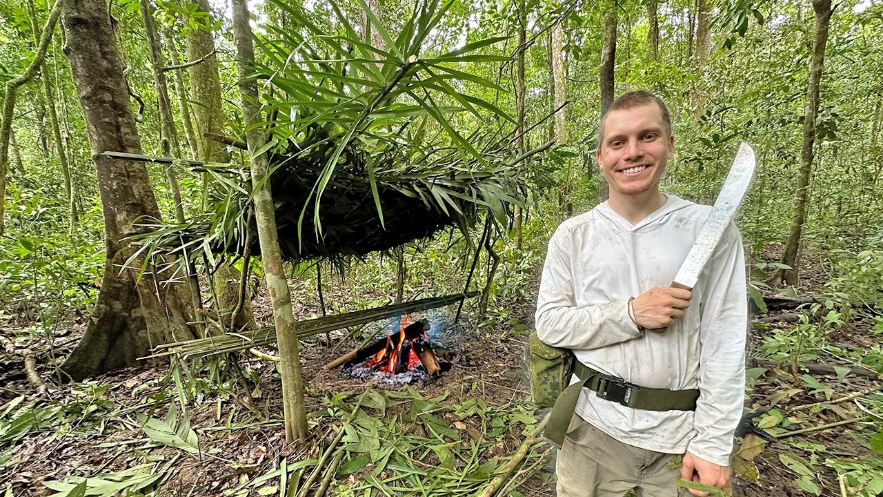 5 Days Solo Survival in the Amazon Jungle: No Food, No Water, No shelter