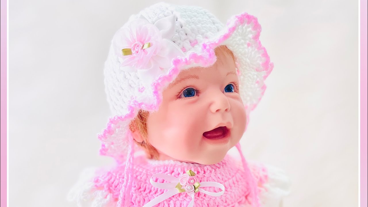💫Tejido a Mano: Sombrero de Verano para Beb&eacute;s (3-6 meses) - Patr&oacute;n de Ganchillo en var&iacute;as tallas 💫