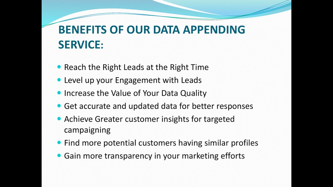 Data Appending Services