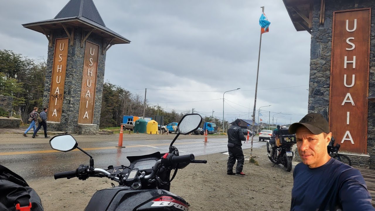 EP-32 Chegamos no Ushuaia, (fin del mundo) de bros 160. #viagemdemoto #ushuaia