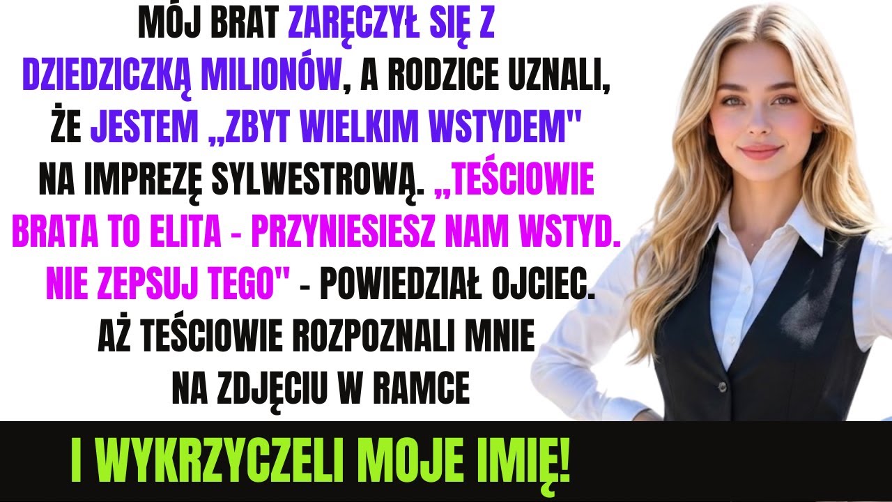 Mój brat ukrywał mnie przed swoimi elitarnymi teściami — aż rozpoznali mnie na przyjęciu.