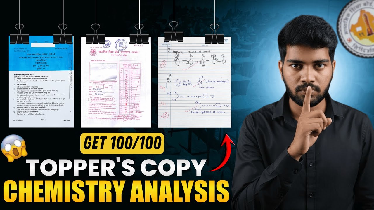 RBSE Chemistry Topper Copy Analysis 😱 | How to Score 100% Marks in Board Exam? | 2026