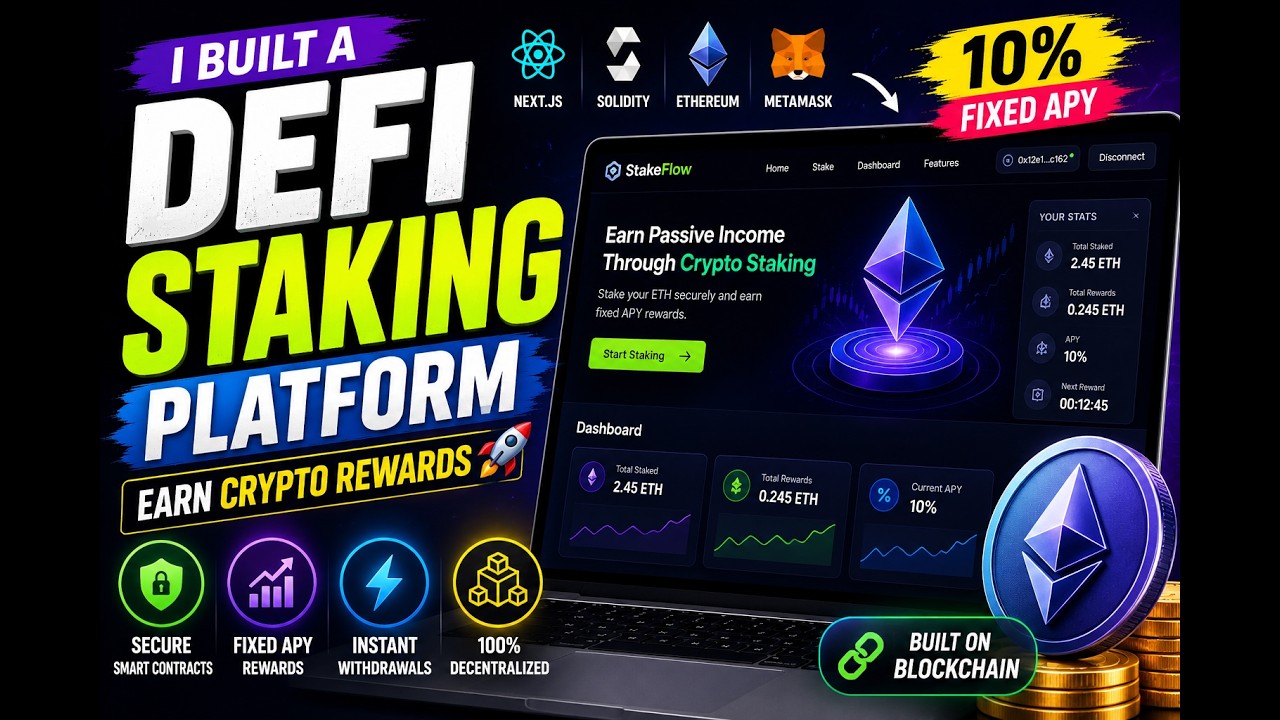 Earn Passive Income with Crypto? I Built This DeFi Staking Platform