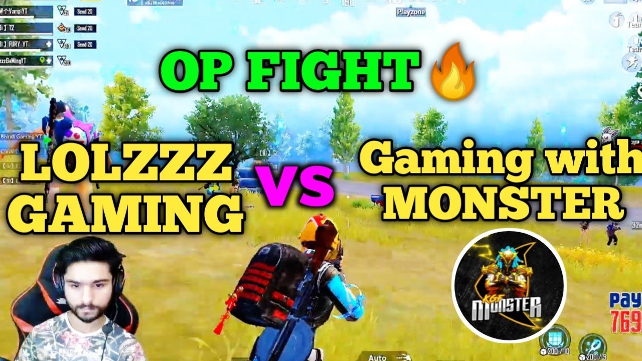 Lolzzz gaming vs Gaming with monster full intense fight in school | Op sniping 🔥 | Pubg emulator