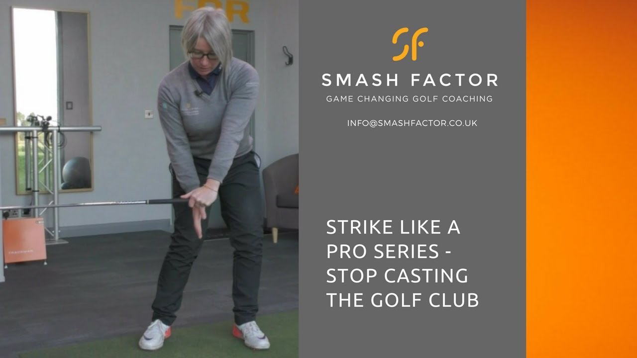Golf down swing & impact position of a golf professional with this simple drill