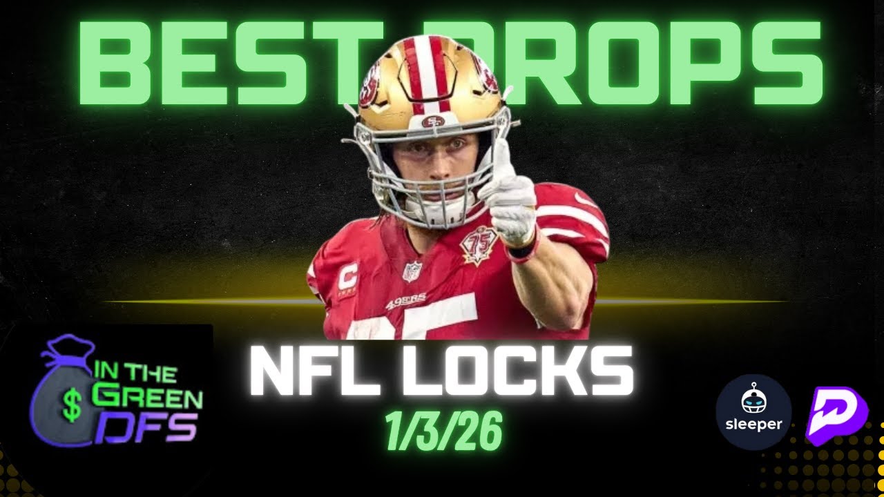 BEST NFL PROPS TODAY | BEST 5 BETS | SATURDAY 1/3/26 | NFL WEEK 18 SATURDAY | BONUS NBA BET 🔥